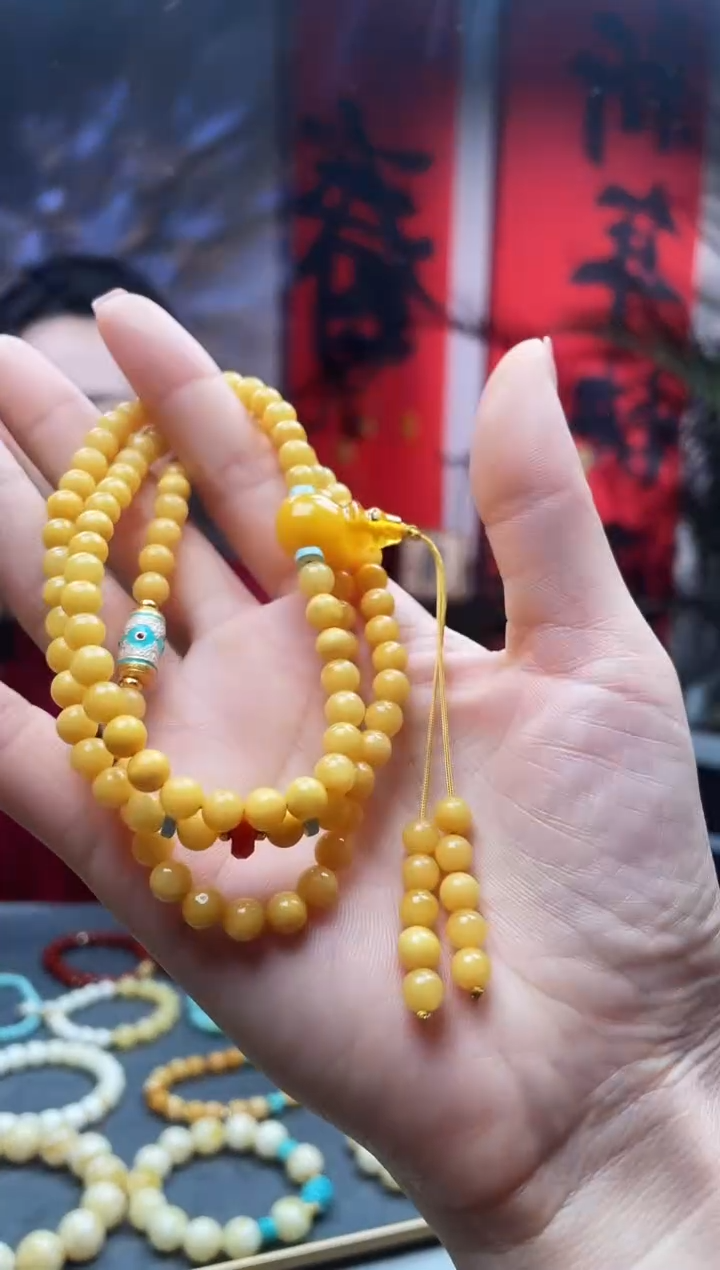 【闪购商品】蜜蜡颈饰未镶嵌项链