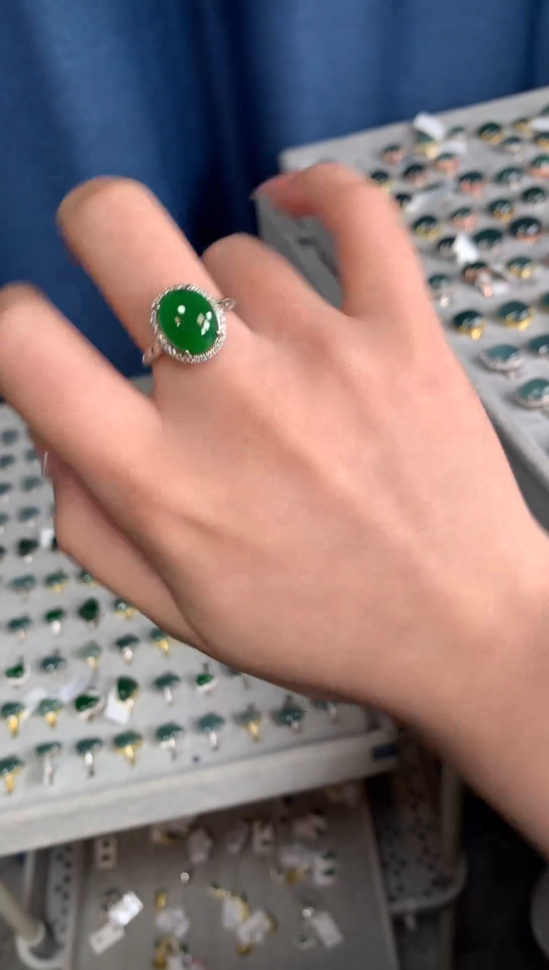 【闪购商品】翡翠戒指银S925镶嵌241241