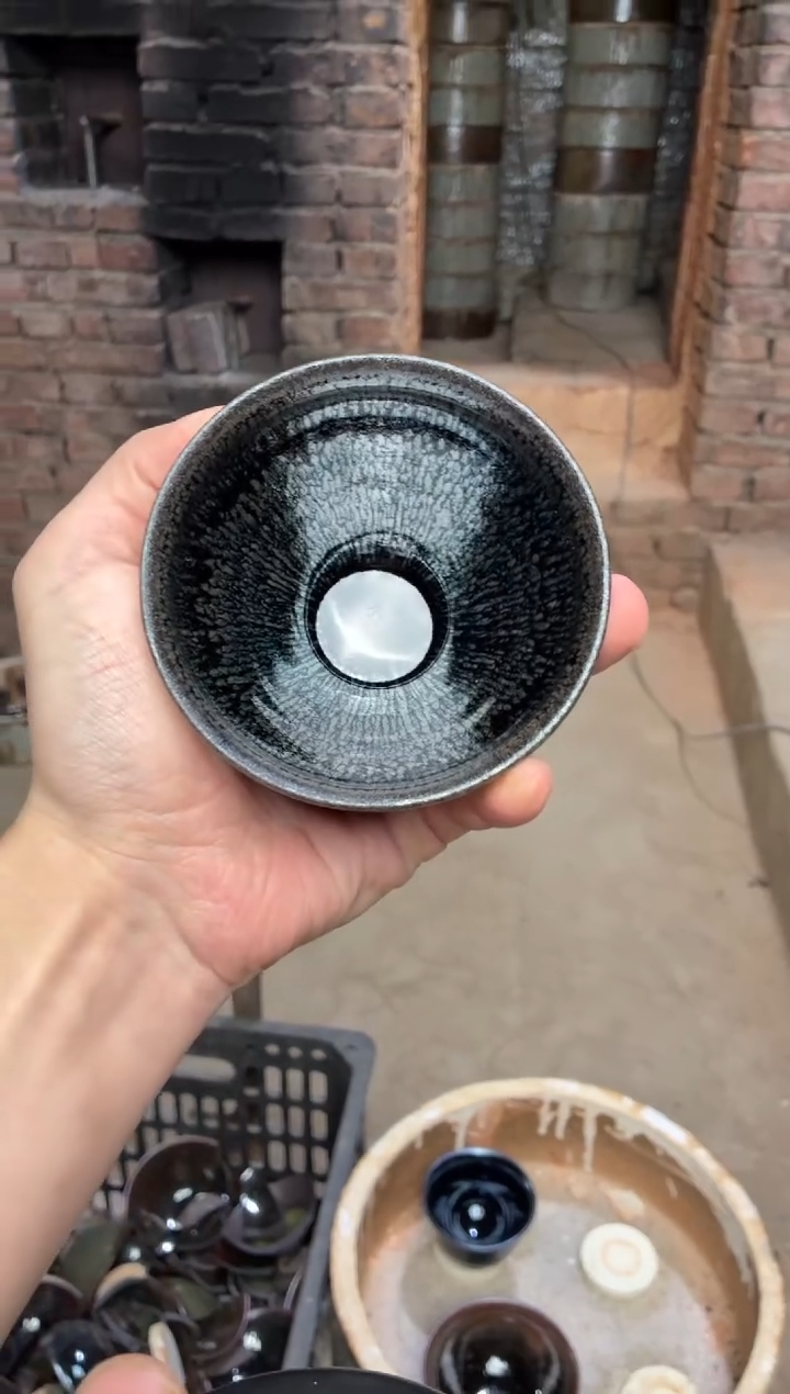 茶盏真柴烧建盏换点柴火