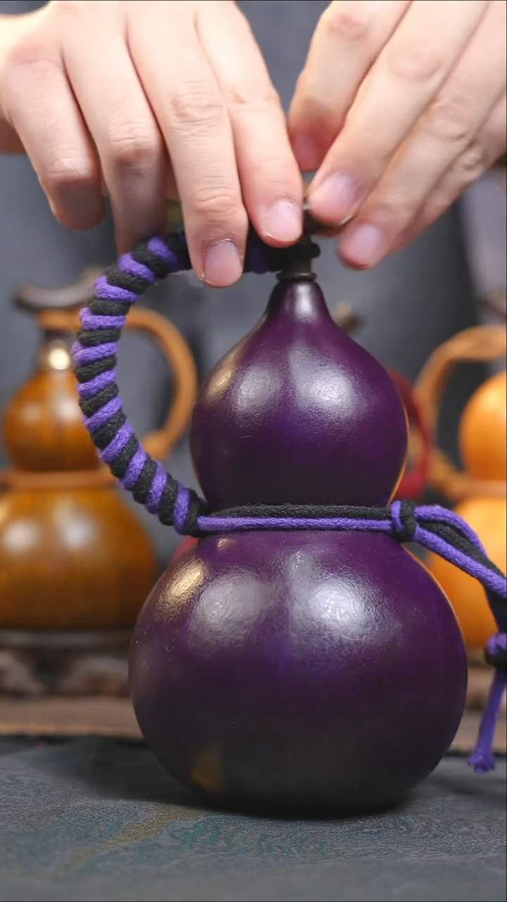 【闪购商品】RH106大漆酒葫芦不包手串及旋转底座