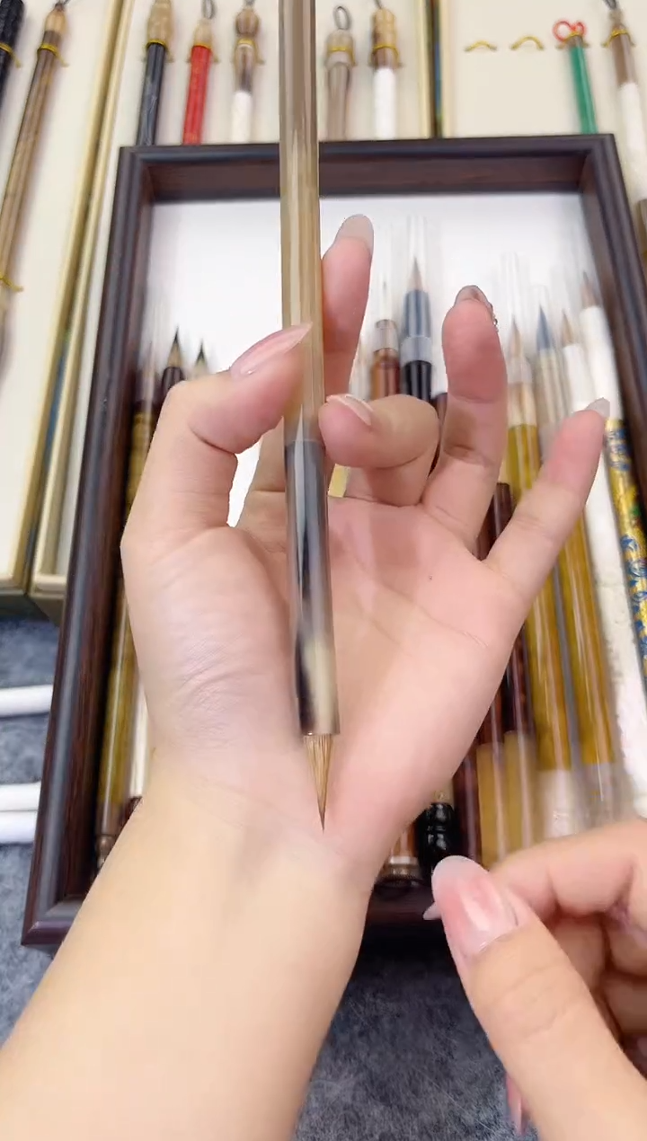宛游牛角狼毫小楷1支