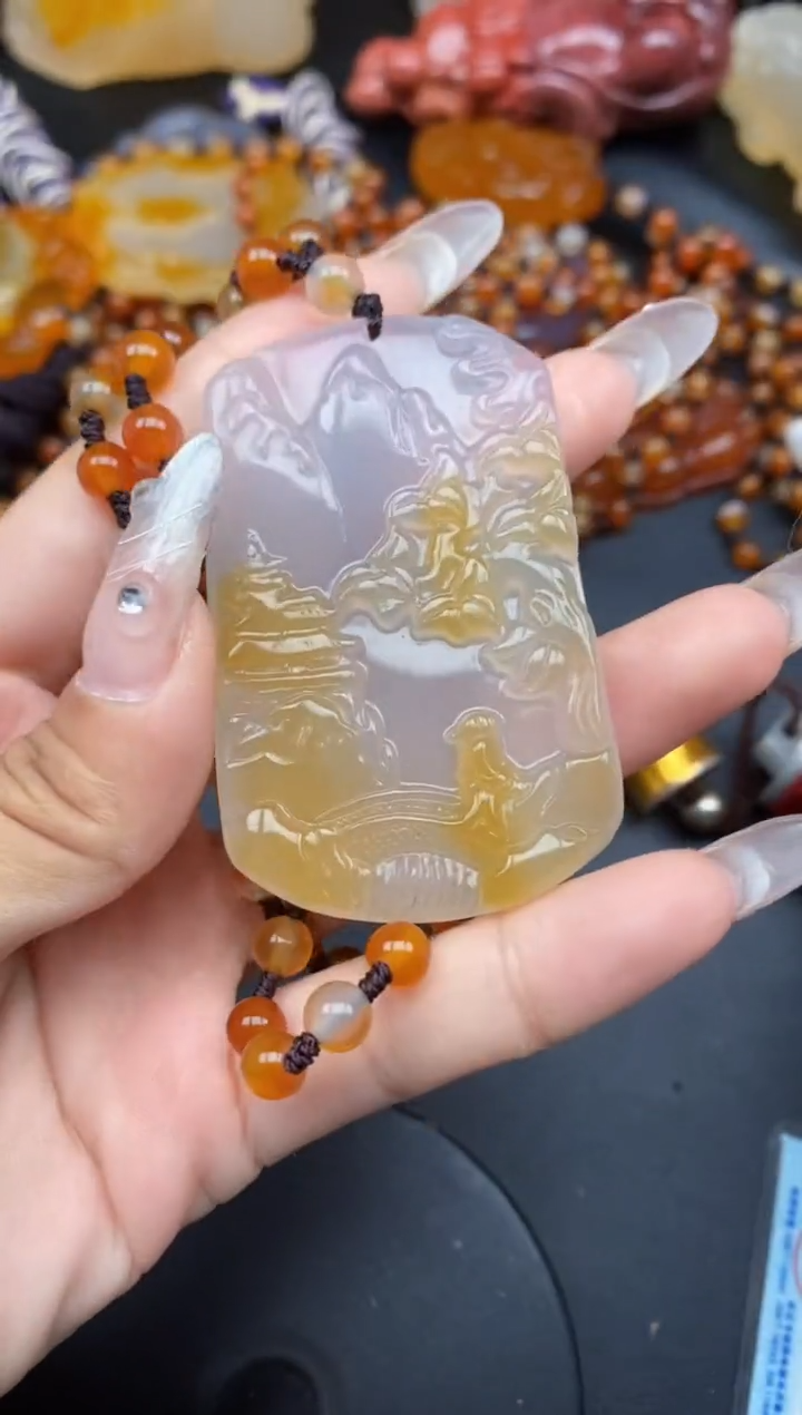 【闪购商品】玛瑙/玉髓颈饰未镶嵌ll