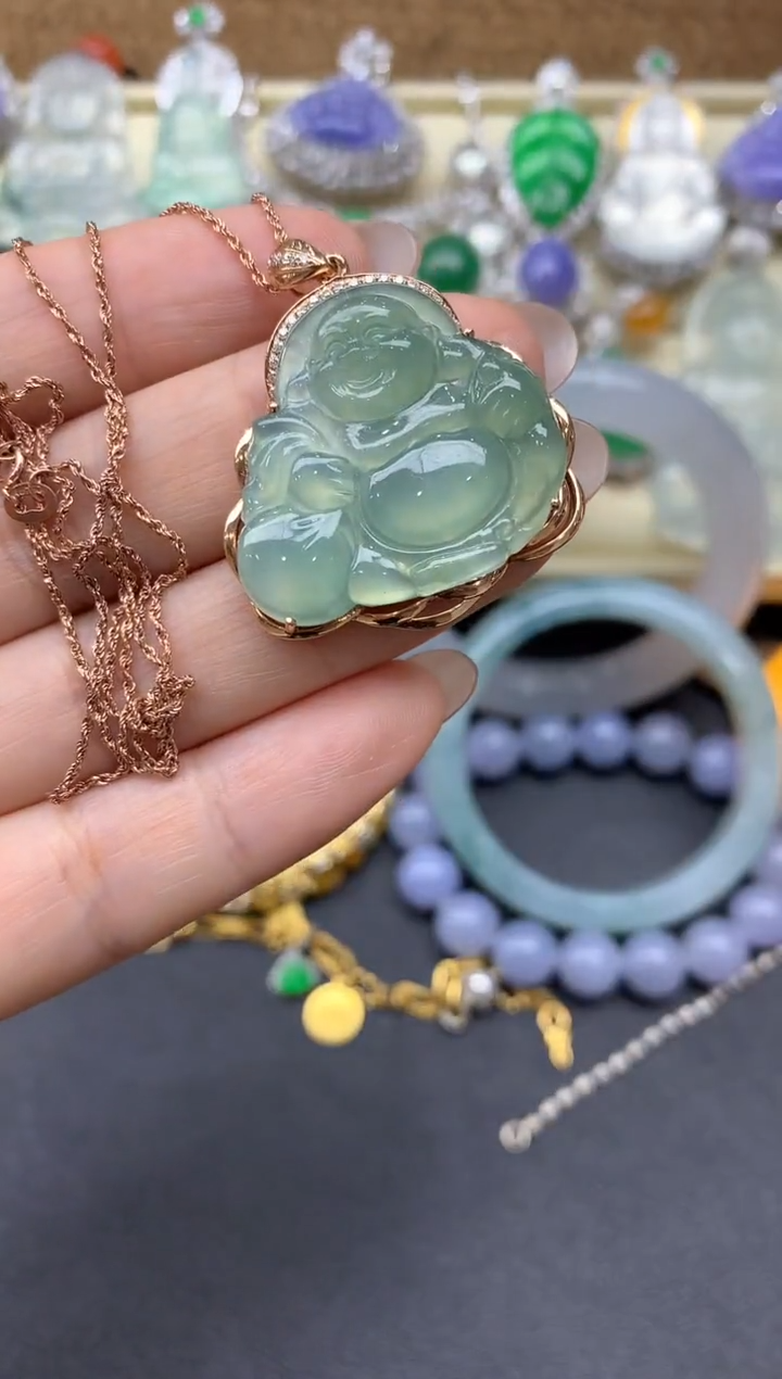 【闪购商品】翡翠颈饰18K金镶嵌199-中国好珍宝