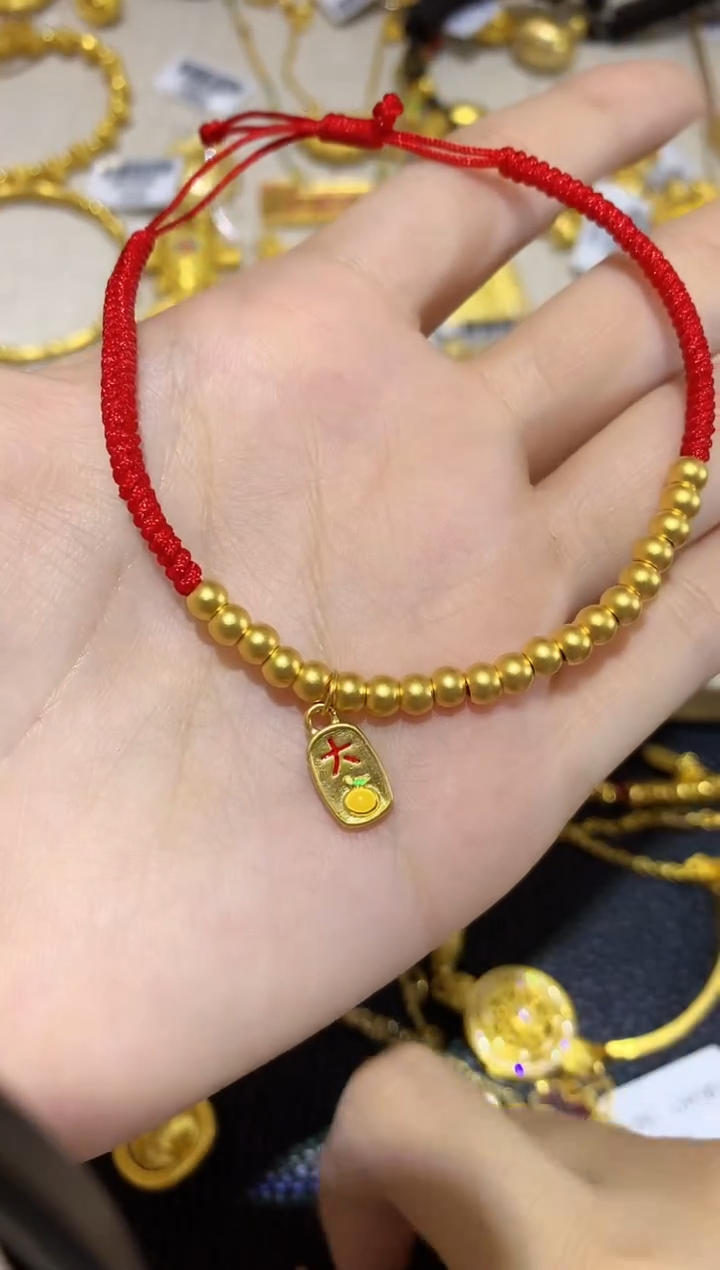 手链定制足金A76多样性发货一件