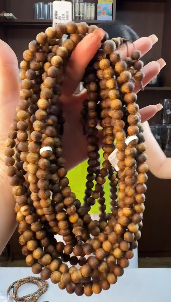 手串沉香08保21克白奇圆珠多圈多样性发一