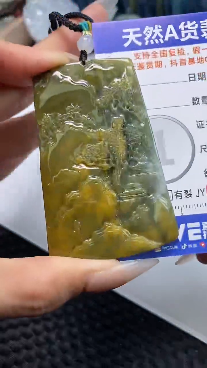 【闪购商品】翡翠颈饰未镶嵌A货翡翠9701