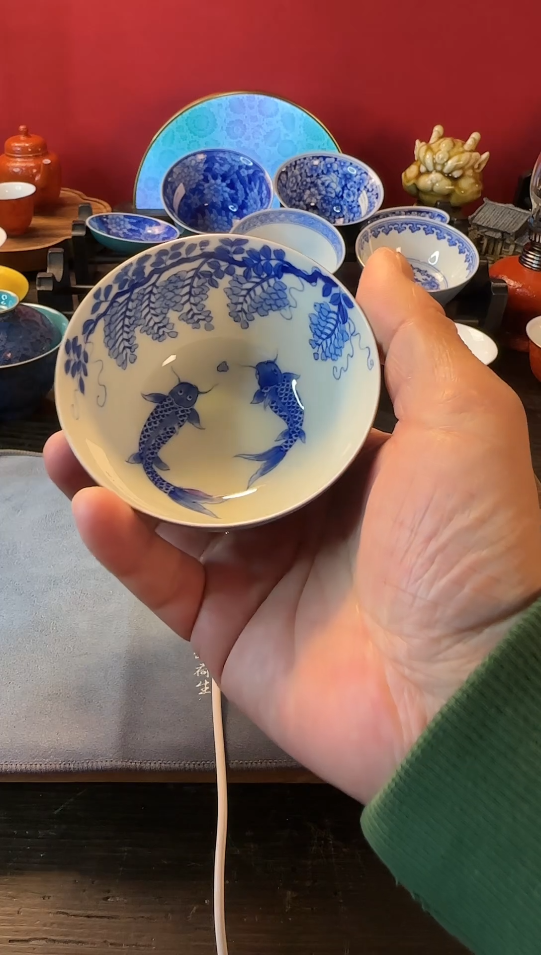 【闪购商品】景德镇手工扒花陶瓷茶具