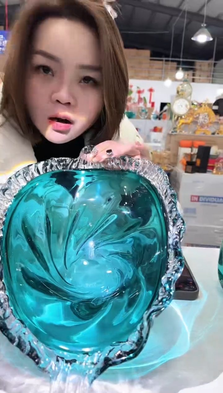 【闪购商品】玻璃于清花器O-早50