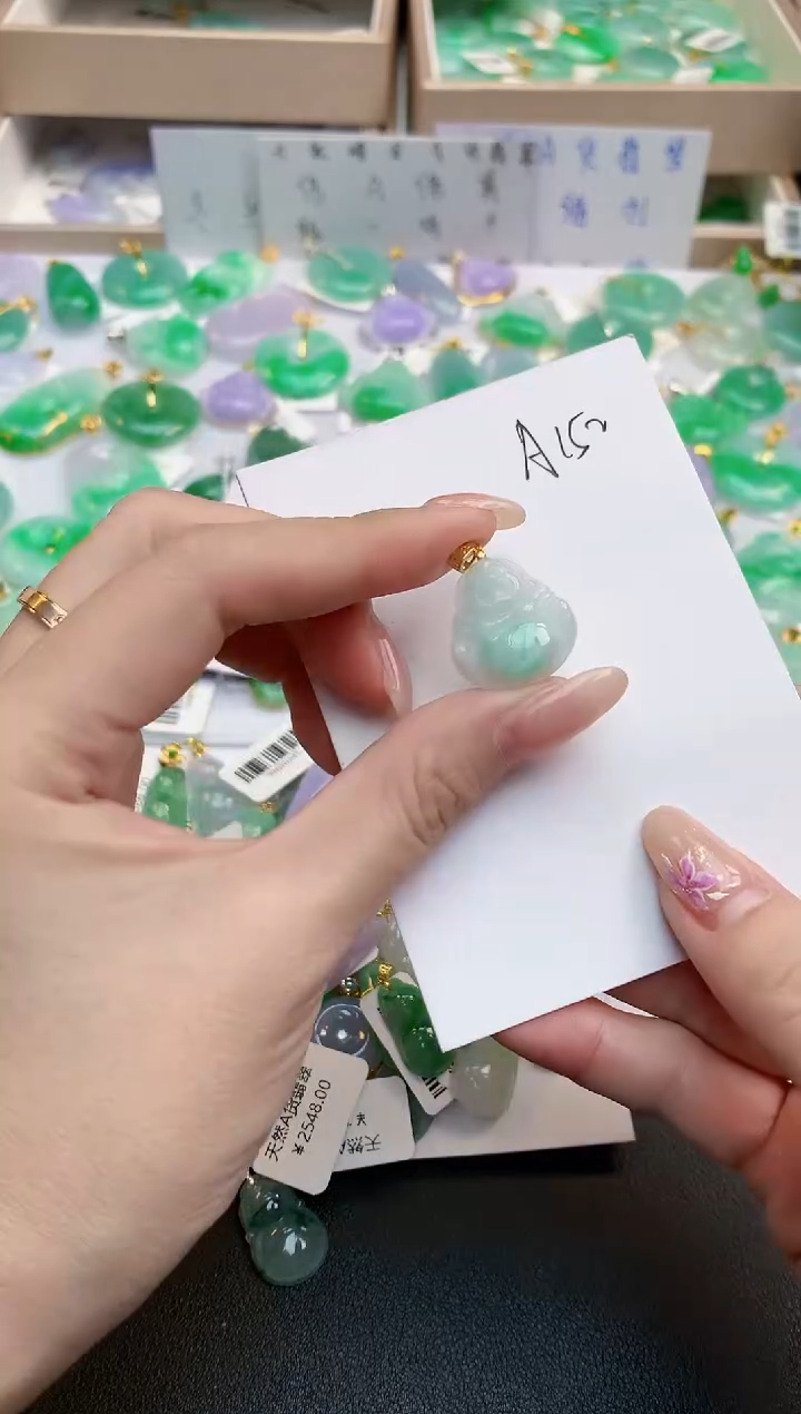 颈饰未镶嵌翡翠天然缅甸A货翡翠