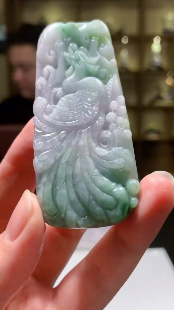 【闪购商品】定制翡翠未镶嵌8054yx-毛货挂件27
