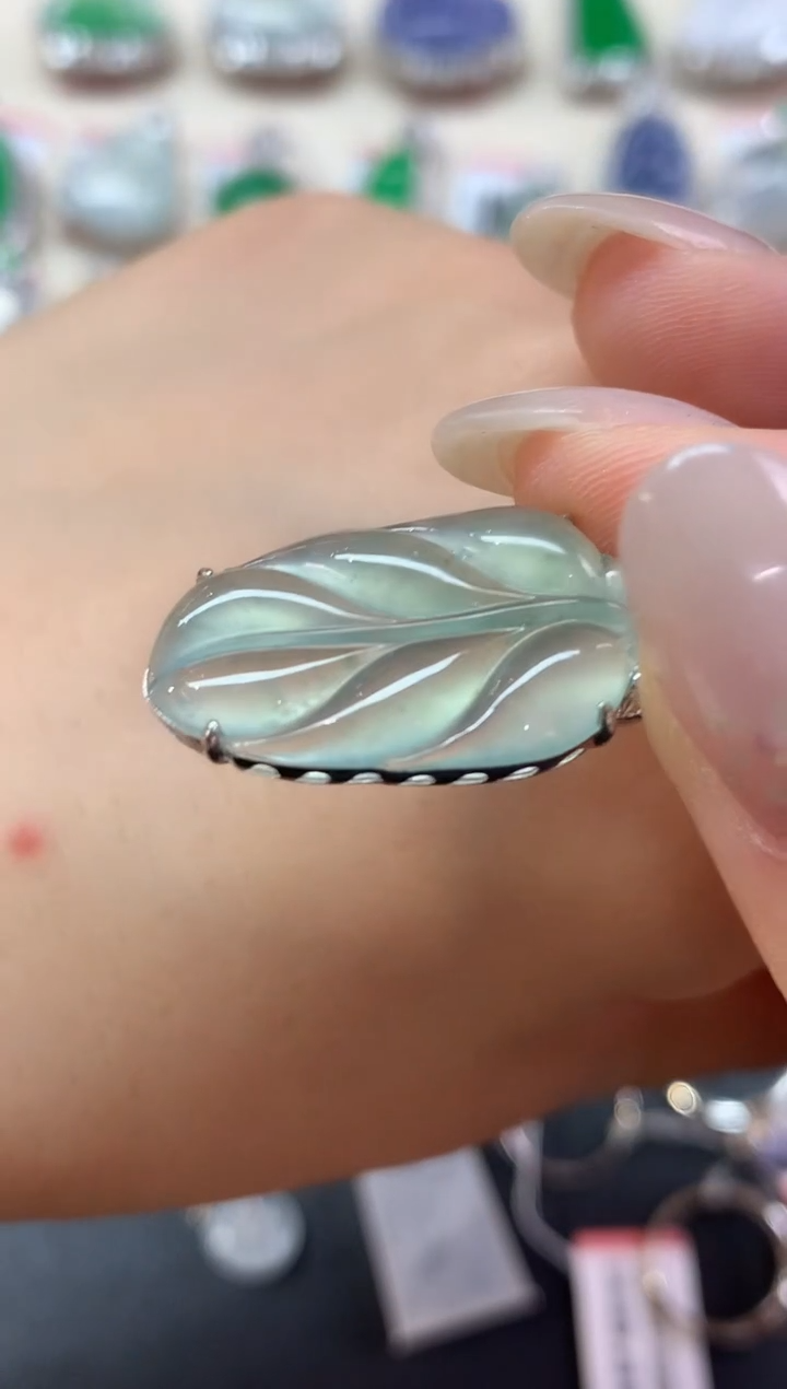 翡翠18K金镶嵌吊坠(不含链)吊坠|4980