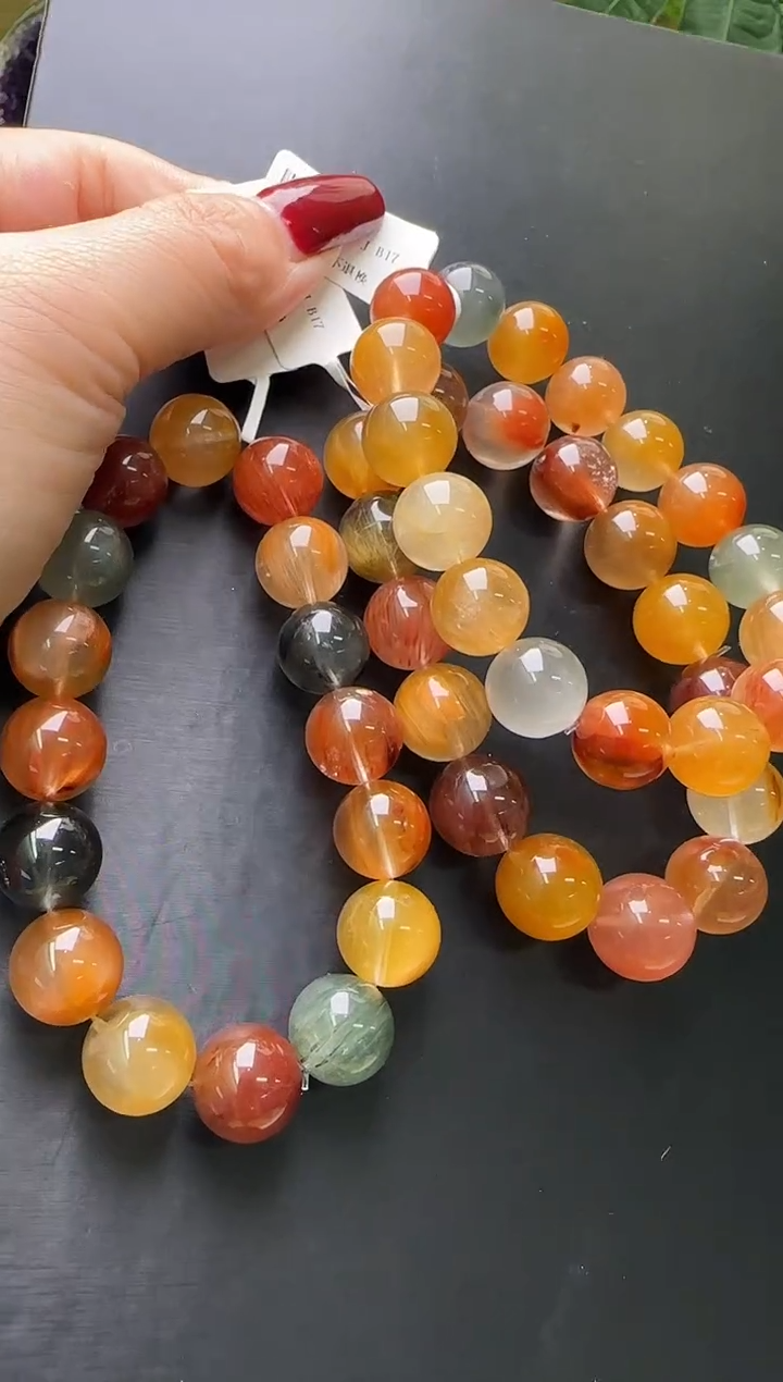 【闪购商品】水晶手串未镶嵌彩兔毛手串13m+多样性发一X30759