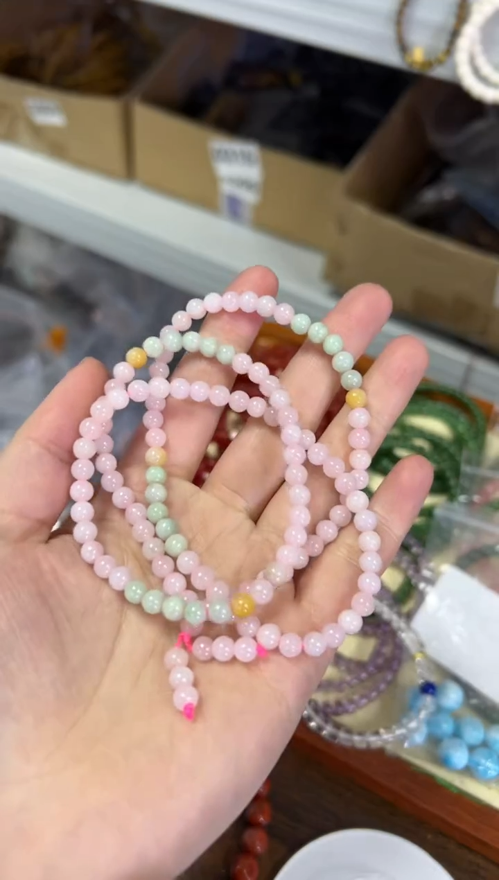 【闪购商品】翡翠手链未镶嵌紫罗兰翡翠多圈手链[1661]