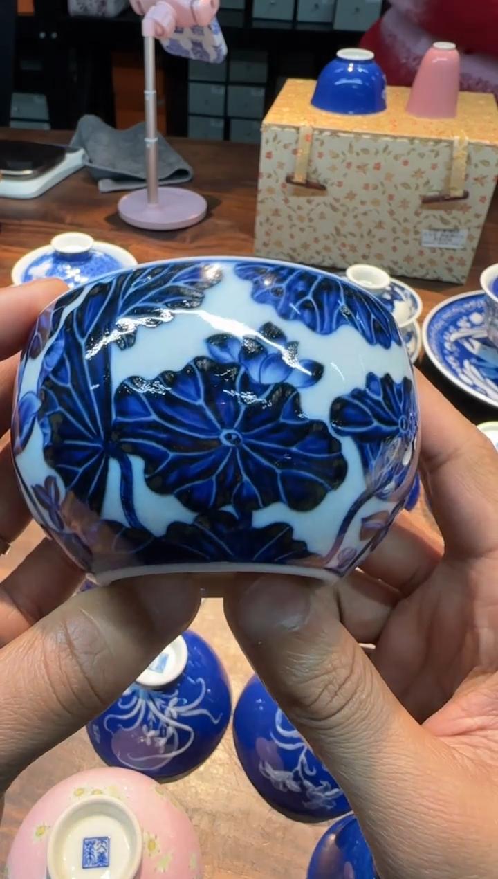 【闪购商品】天义华 仿明荷花缸杯