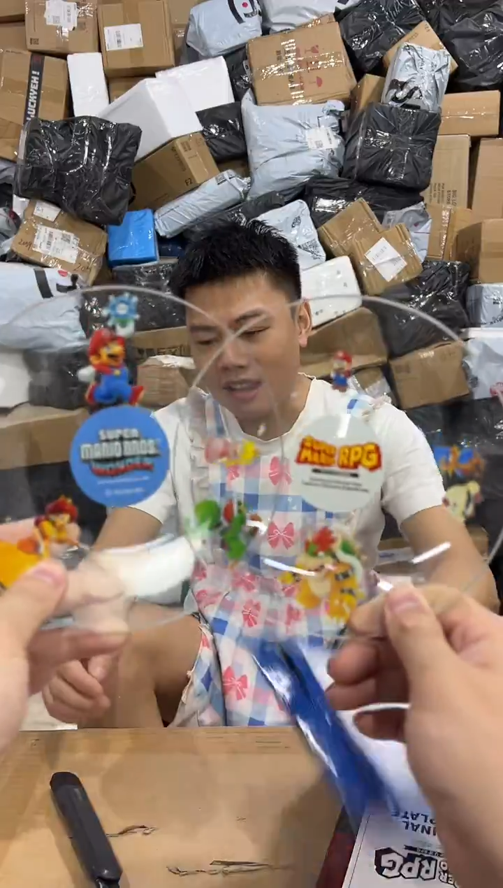 瓷片马里奥玻璃碟子2件套