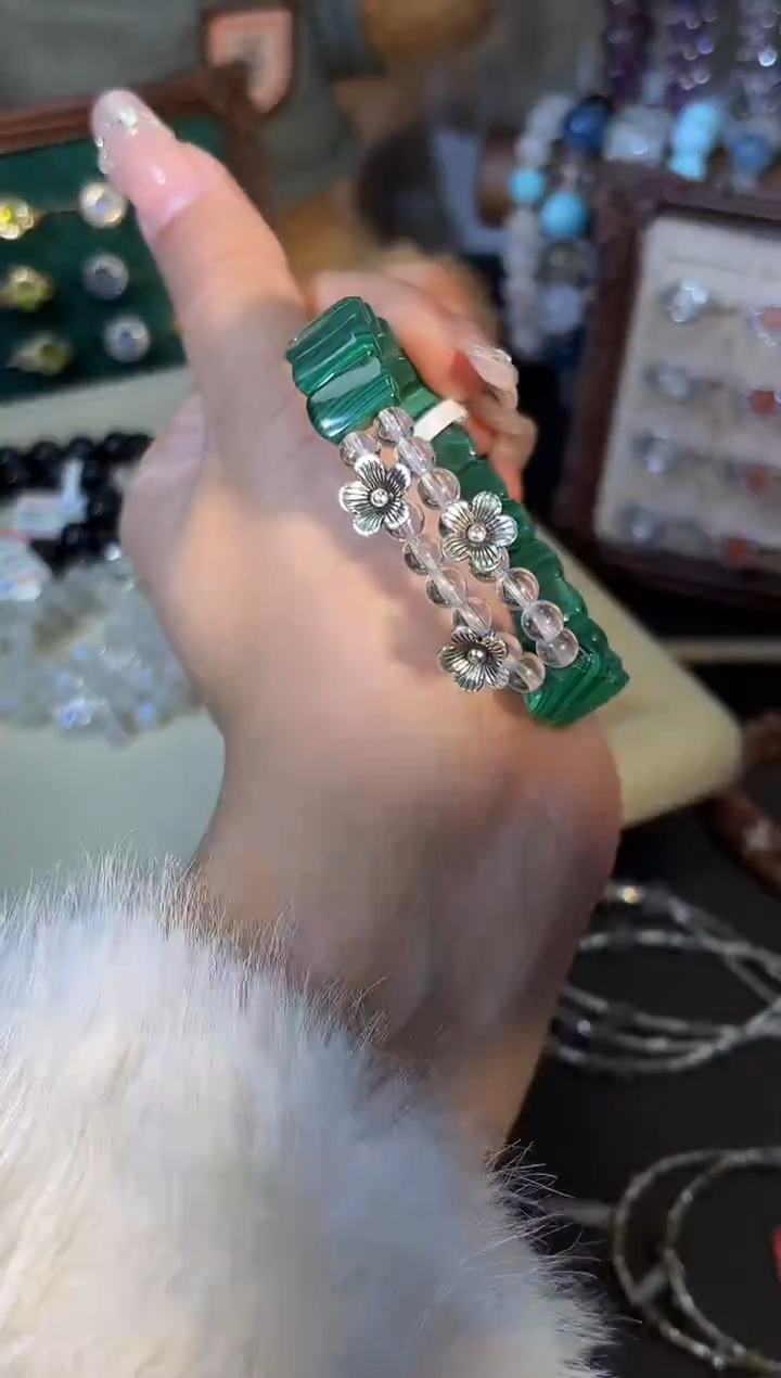 未镶嵌孔雀石手串k841多样性发货一件