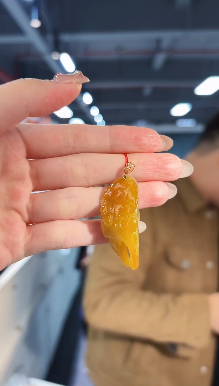 【闪购商品】翡翠颈饰18K金镶嵌缅料A货/支持复检/一件