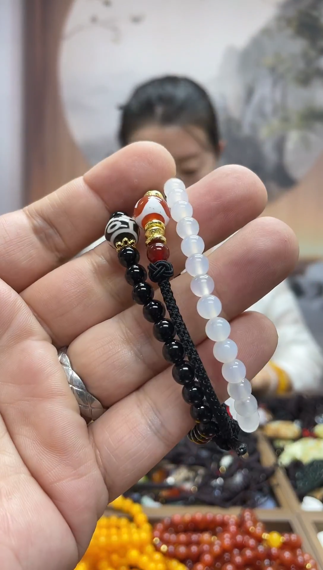 玛瑙/玉髓吊坠(赠链)未镶嵌·多样性发货*拍一发一