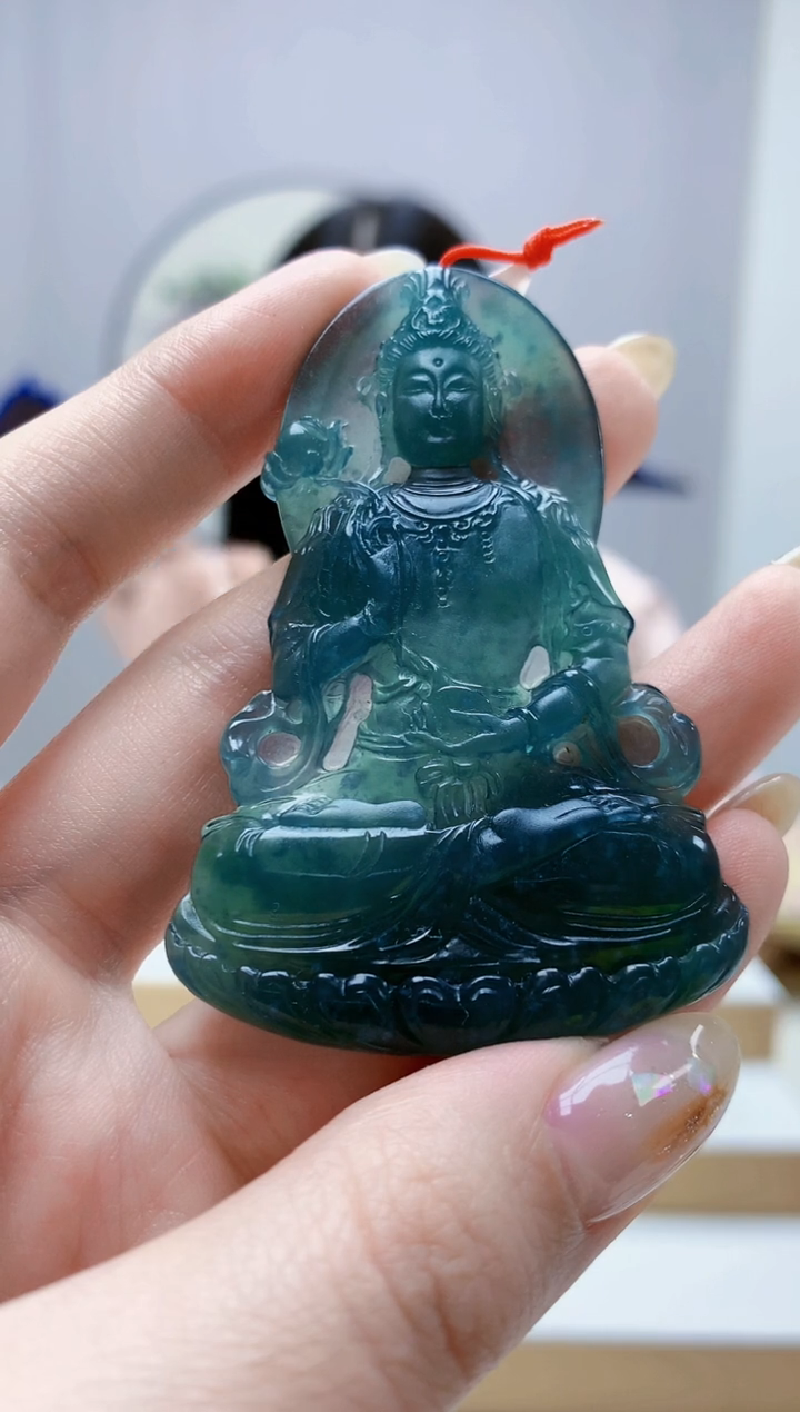 未镶嵌定制翡翠4812jw-毛货挂件48