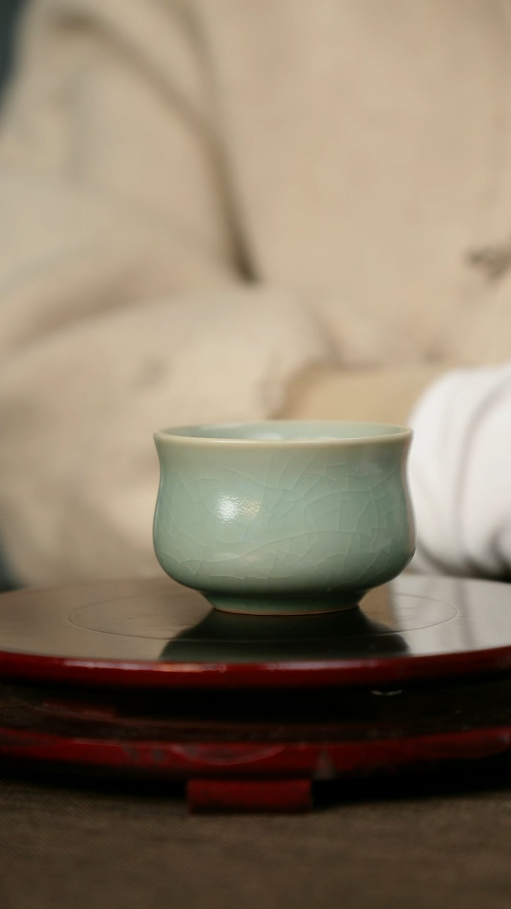 全品 束腰杯 仿古釉