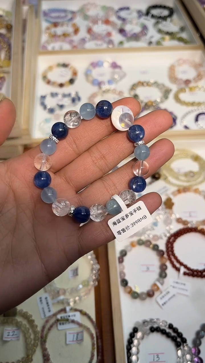 【闪购商品】水晶手链未镶嵌水晶多宝