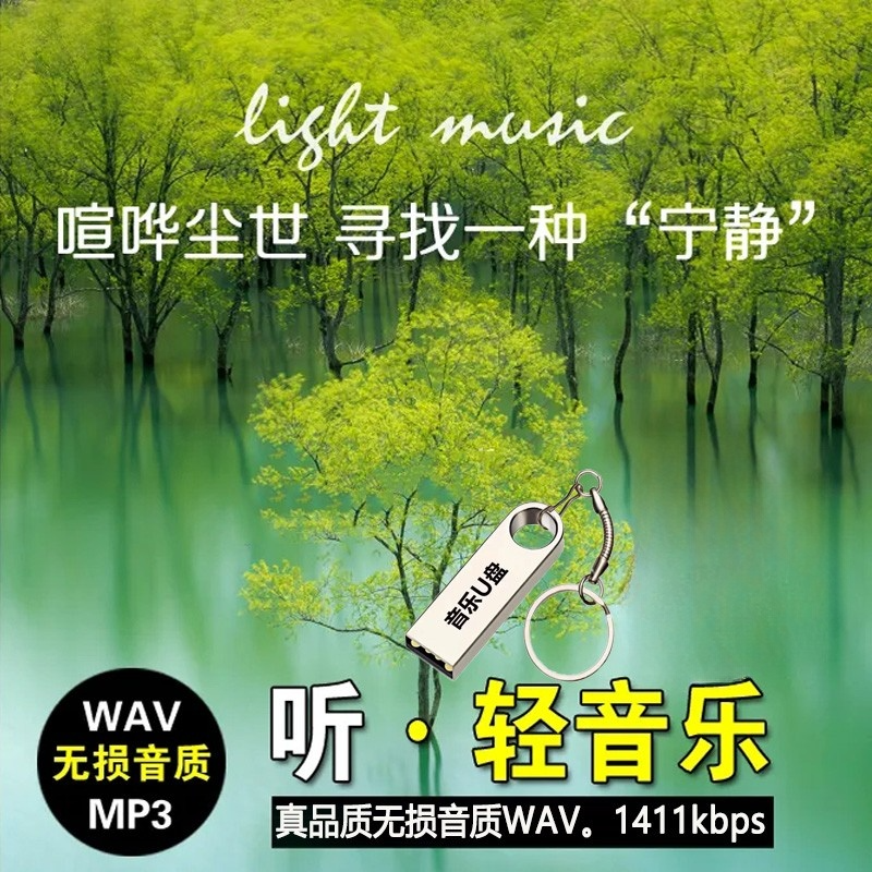 纯音乐WAV无损音质优盘车载班得瑞钢琴曲久石让古筝轻音乐u盘车用