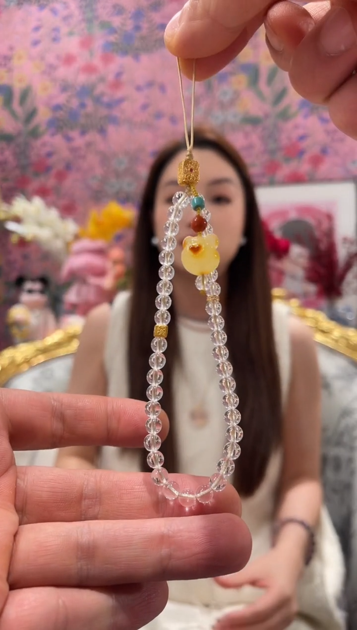 【闪购商品】水晶手机链未镶嵌水晶手机链