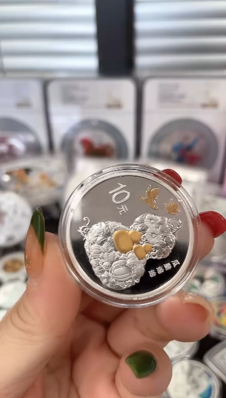 纯银2016瓜瓞绵绵30克带证无盒