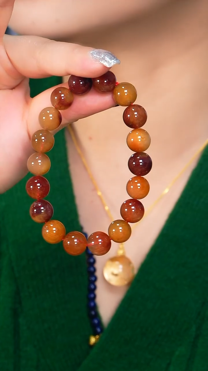 未镶嵌手链水晶红兔毛-A17-多样性发其一