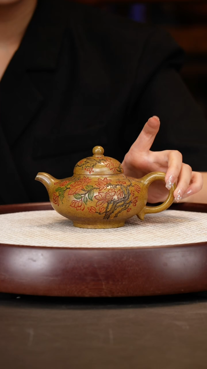 茶壶紫砂【曹秀芬】华颖+玉兰画