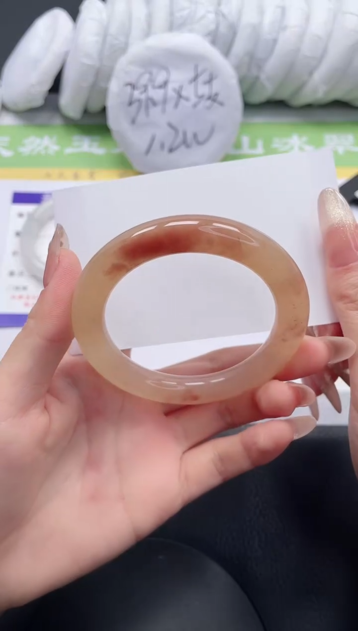 【闪购商品】石英质玉手镯未镶嵌A78-54.7