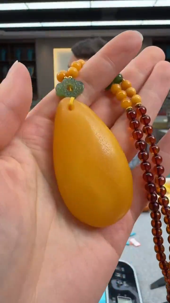 【闪购商品】琥珀颈饰未镶嵌序列号275