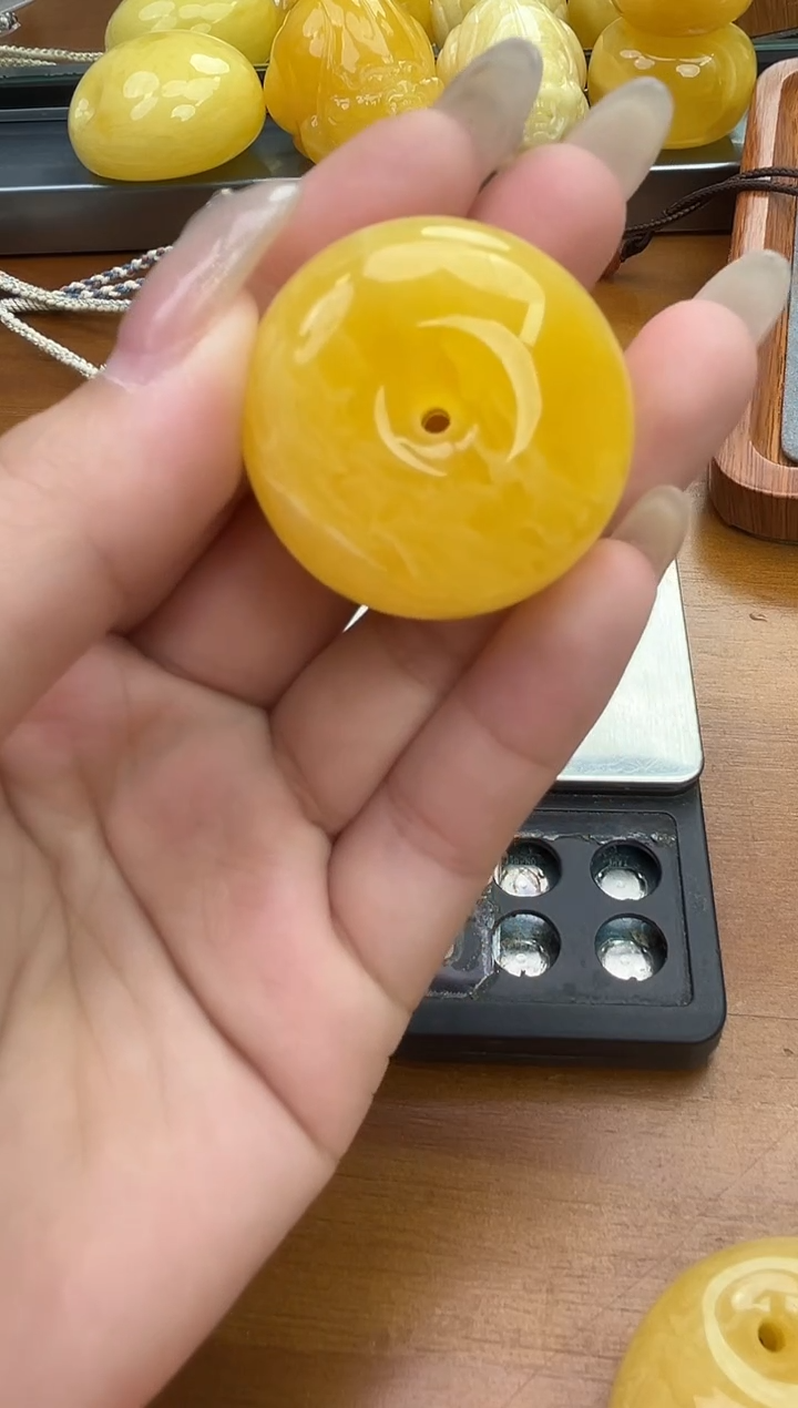 裸石琥珀未镶嵌琥珀蜜蜡吊坠