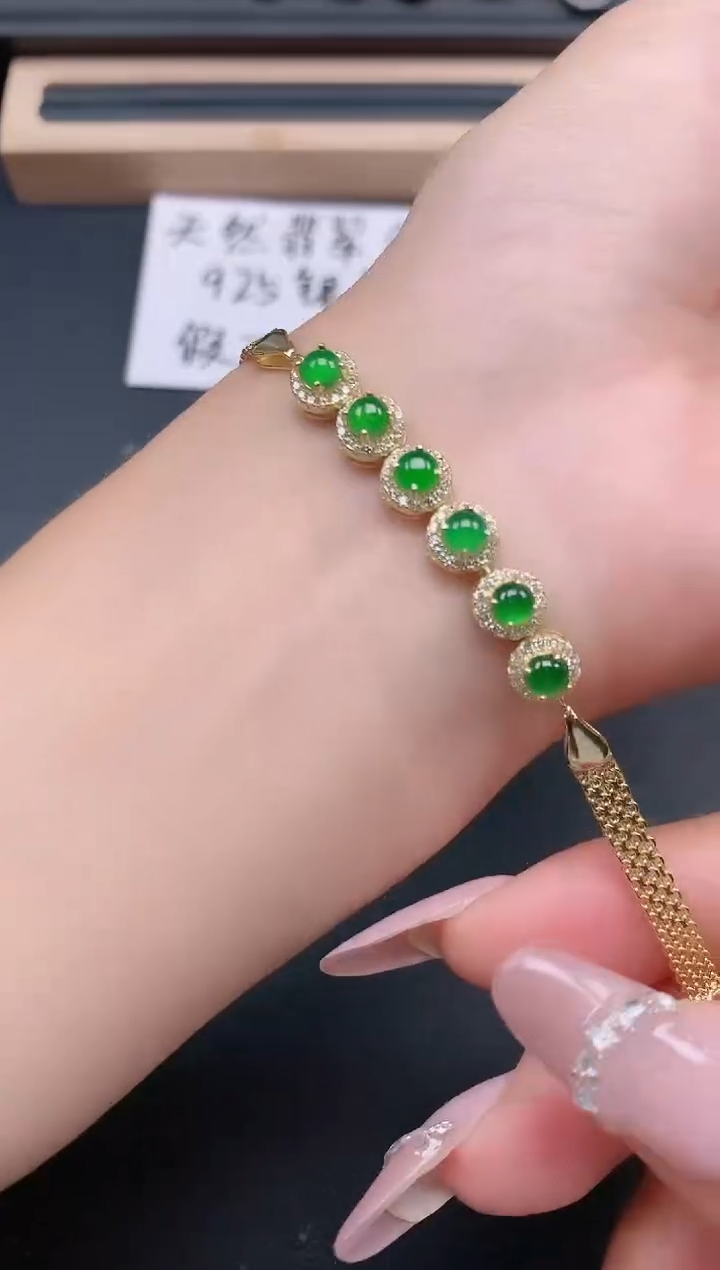 银S925镶嵌戒指翡翠1111