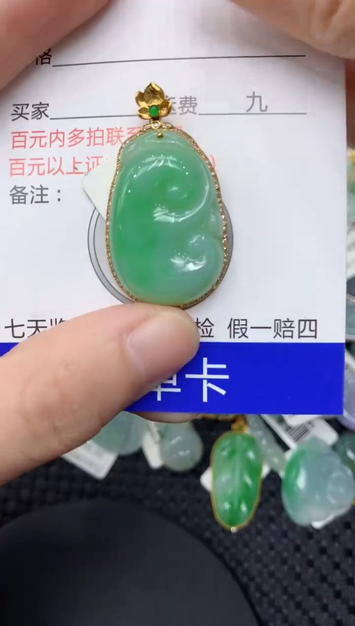 【闪购商品】翡翠颈饰18K金镶嵌111111111111