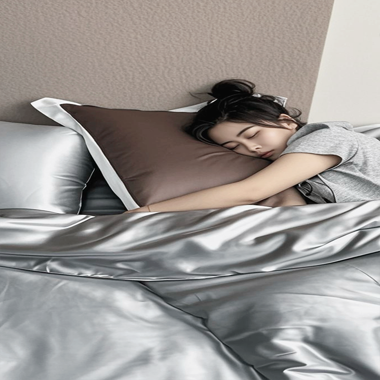【关注领200卷】英适耐床笠四件套透气冰丝床单天丝纯色四件套床单