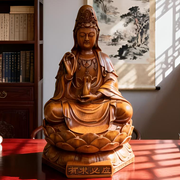 观音娘娘家居客厅装饰摆件