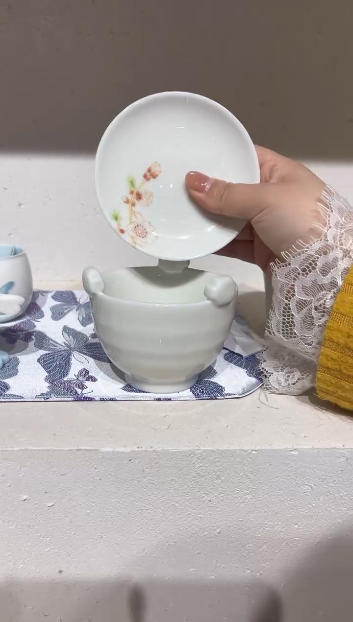 【闪购商品】果青-烤茶炉-手绘桃蕊