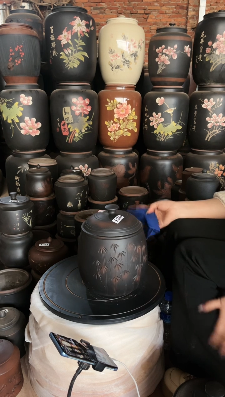 【闪购商品】壶完品 茶叶罐 竹子 大龙蛋 120