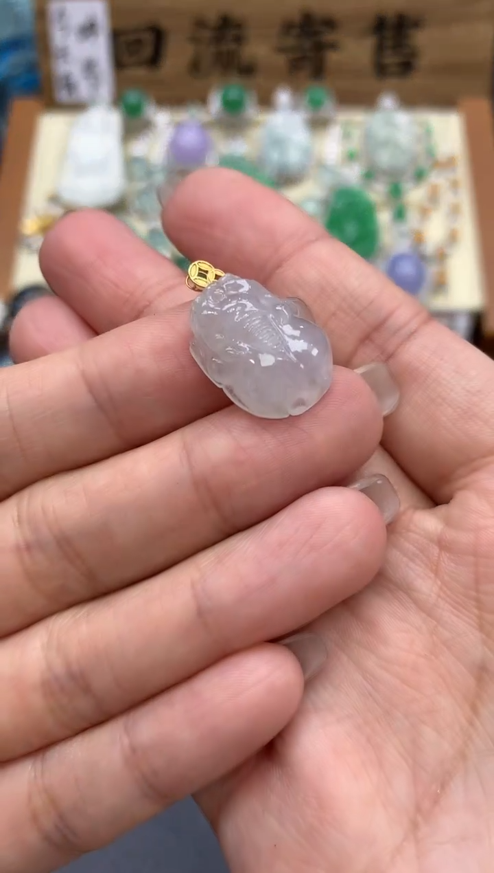 【闪购商品】翡翠颈饰18K金镶嵌29-中国好珍宝