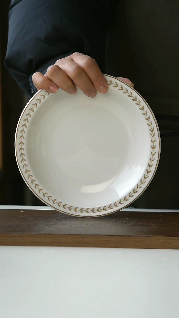 【闪购商品】陶瓷月桂棕早餐盘18cm@4-2@