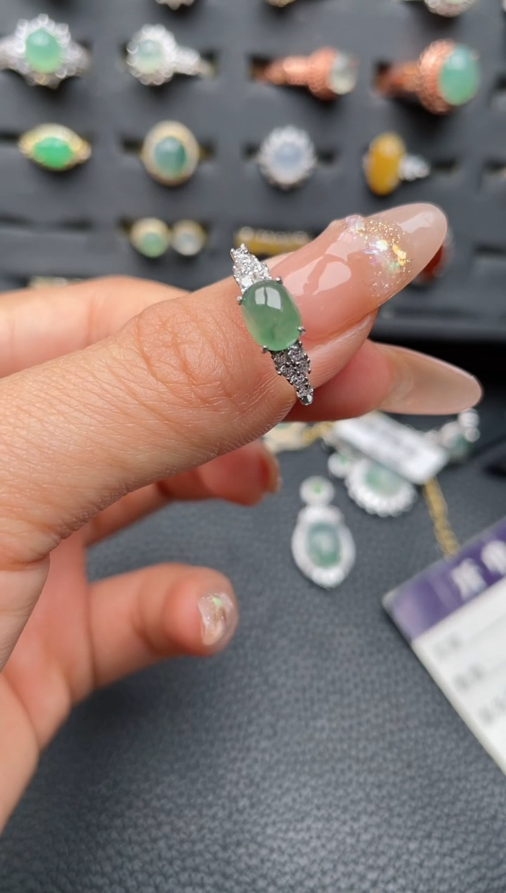 【闪购商品】翡翠戒指银S925镶嵌11111111111