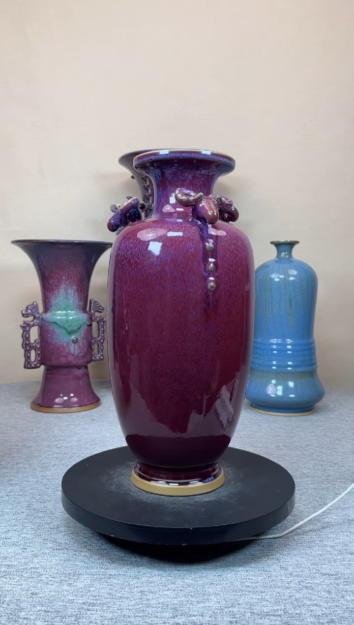 摆件陶神垕钧瓷收藏工艺品