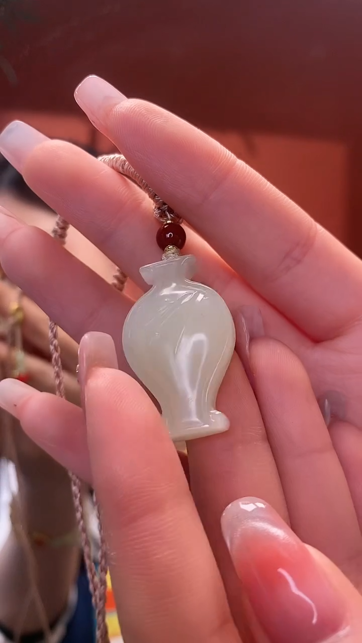 【闪购商品】和田玉挂件未镶嵌竹报平安