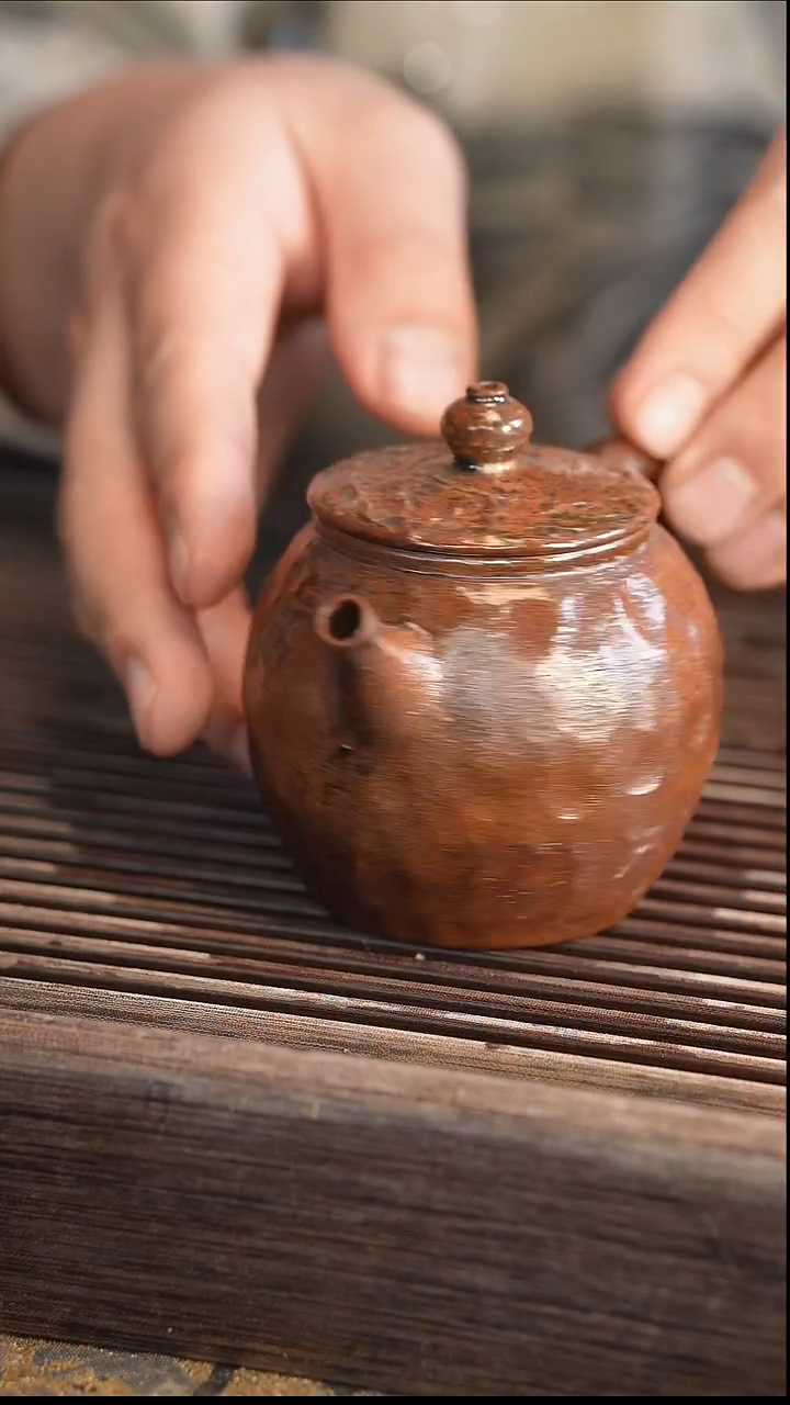 茶壶紫砂5号          柴烧壶 240cc