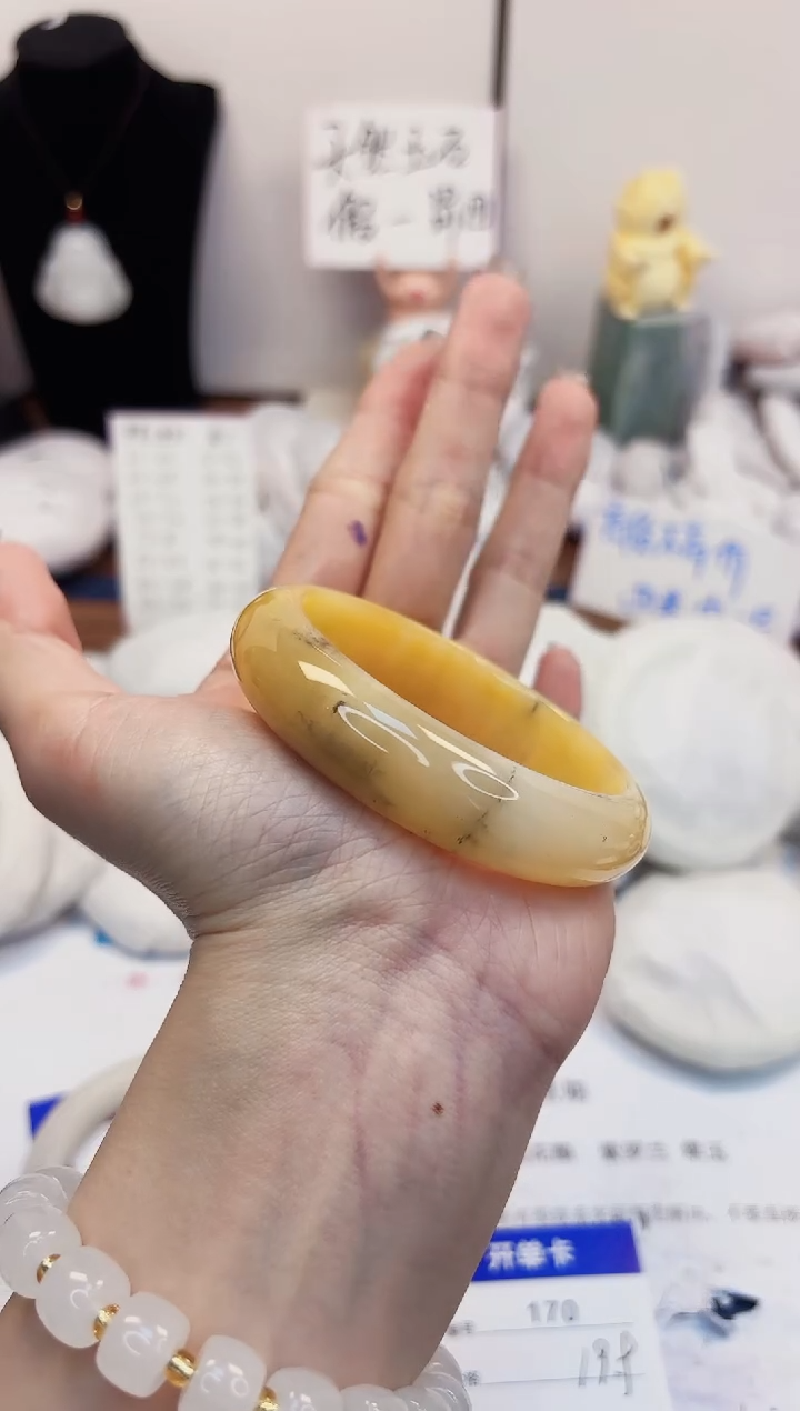 【闪购商品】石英质玉手镯未镶嵌170-财气镯-圈口54