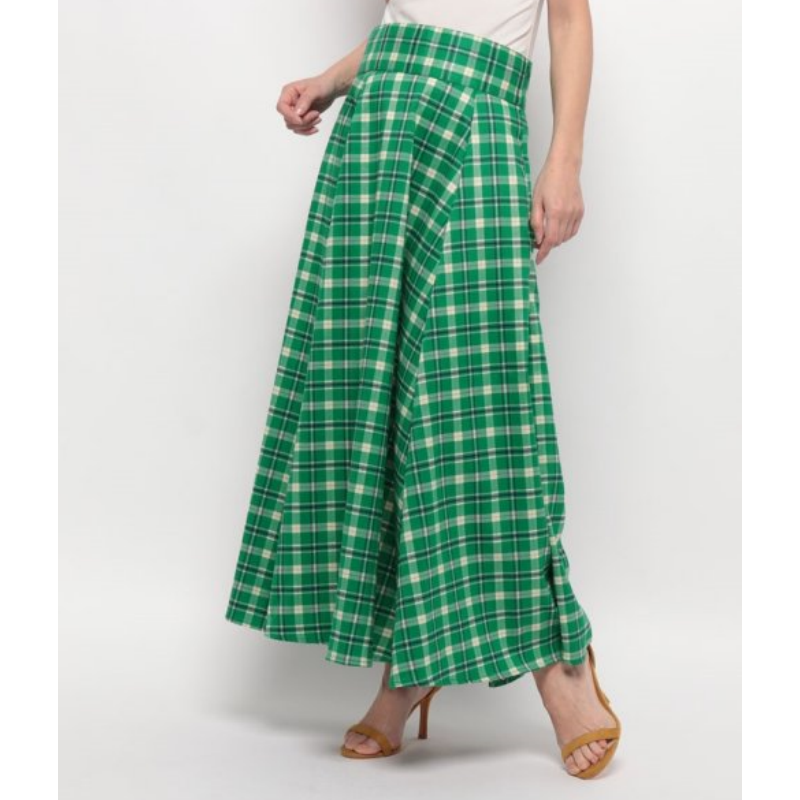 【Montendre】 夏季人气款 N 格纹百搭高腰复古显瘦半身裙休闲时尚