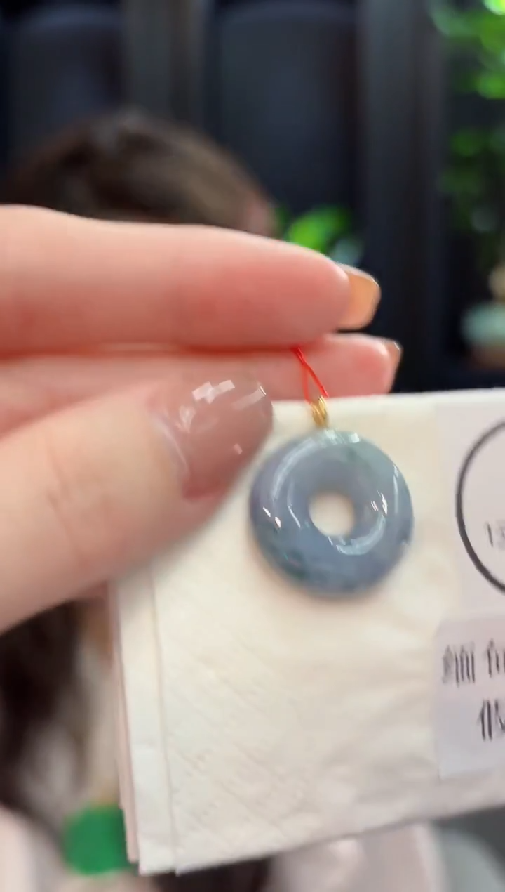 吊坠(不含链)18K金镶嵌翡翠 缅甸A货/支持复检/一件