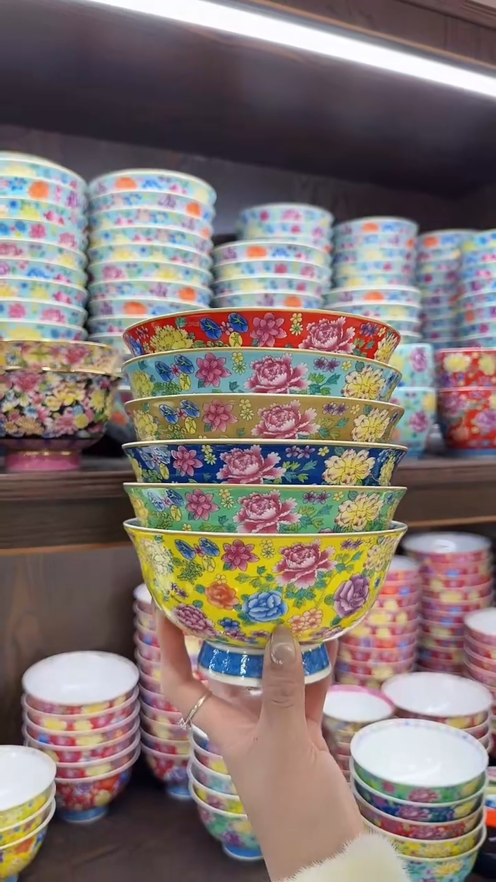 【闪购商品】瓷片6英寸面碗6个景德镇陶瓷