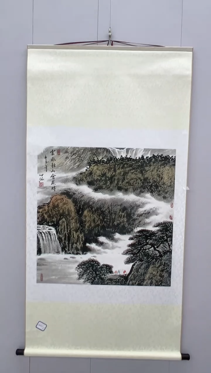 【闪购商品】绘画陈发源-4平尺-国画-卷轴红